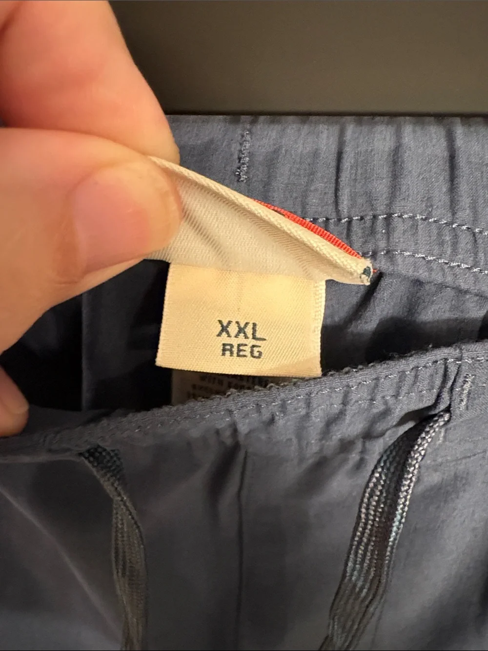 Navy Blue Athletic Drawstring Shorts